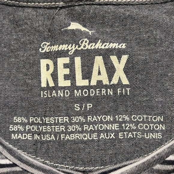 MENS TOMMY BAHAMA V-NECK T-SHIRT - SIZE SMALL - EXCELLENT CONDITION - Picture 3 of 3